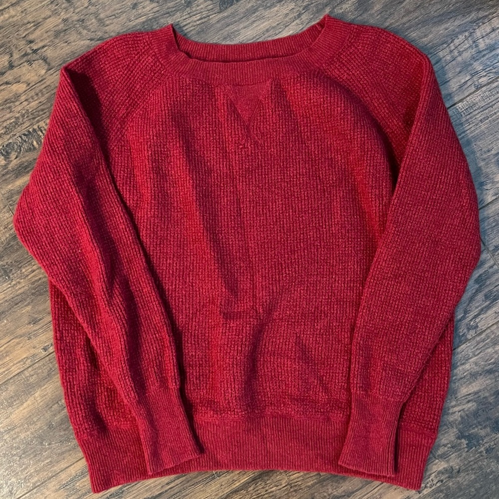 J Crew Waffle Crewneck Sweater in super soft yarn | XS